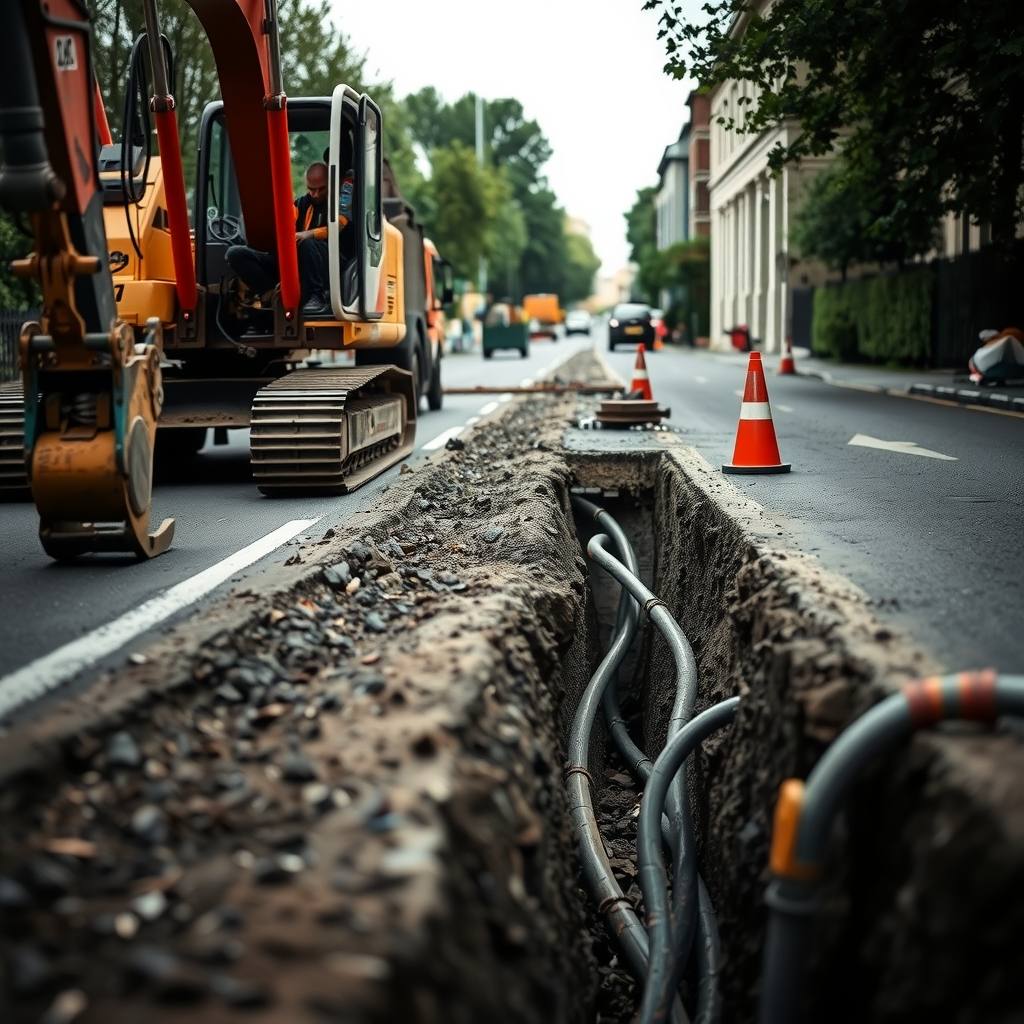 travaux publics à Asnières-sur-Seine (illustration)