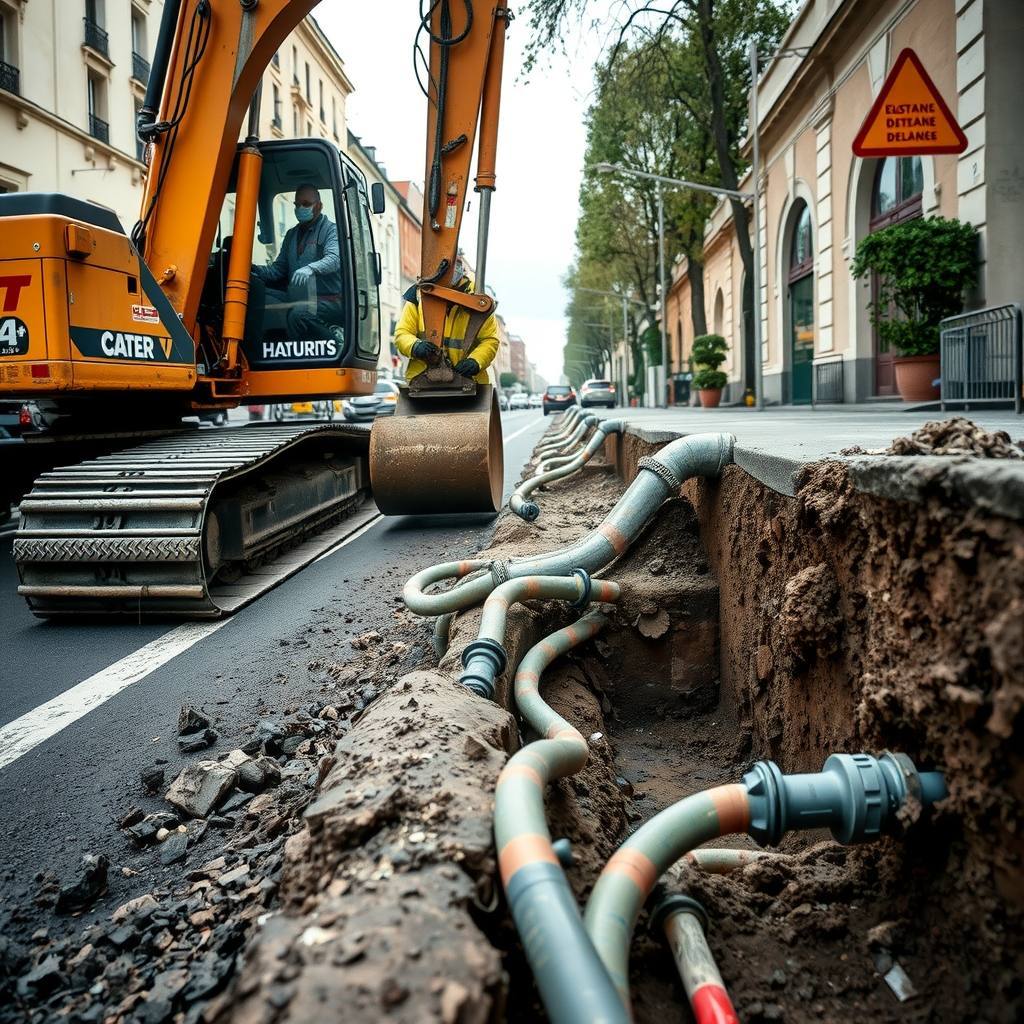 travaux publics à Aubervilliers (illustration)