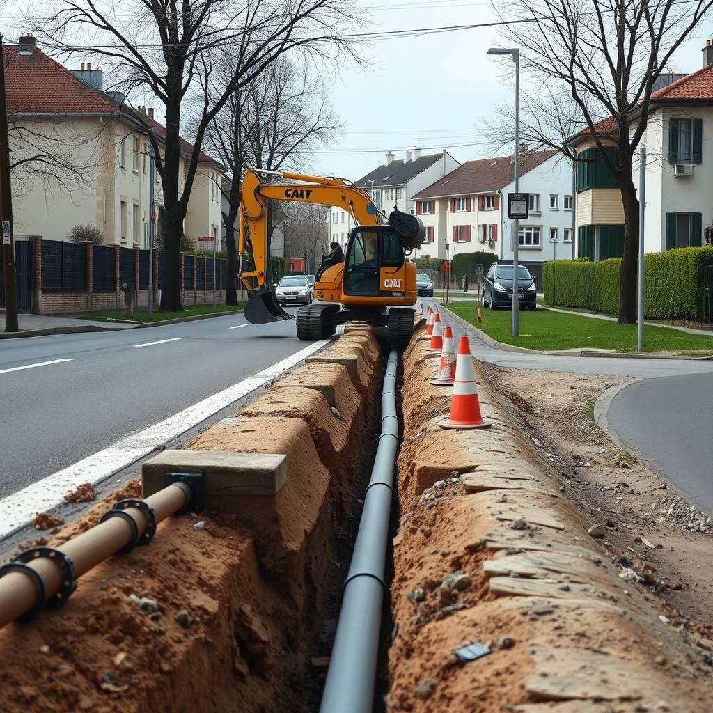 travaux publics à Courbevoie (illustration)