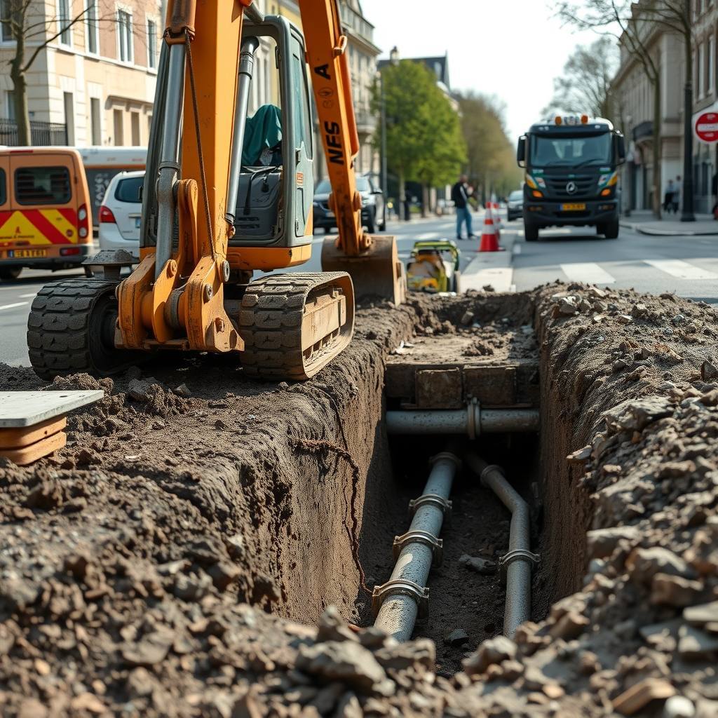 travaux publics à Courbevoie (illustration)