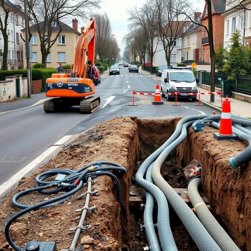 travaux publics à Saint-Denis (illustration)